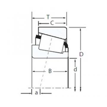 100 mm x 145 mm x 22,5 mm  Timken JP10049A/JP10010 Rolamentos de rolos gravados