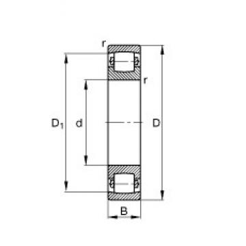 80 mm x 140 mm x 26 mm  FAG 20216-TVP Rolamentos esféricos de rolamentos