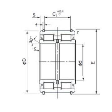 240 mm x 360 mm x 160 mm  NACHI E5048NRNT Rolamentos cilíndricos