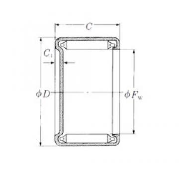 NSK MF-48 Rolamentos de agulha