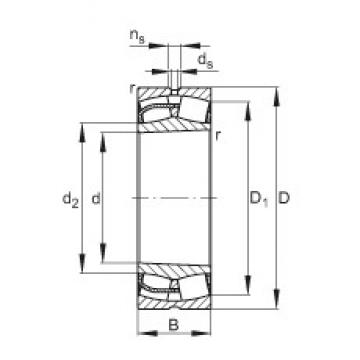 160 mm x 340 mm x 114 mm  FAG 22332-E1-K Rolamentos esféricos de rolamentos