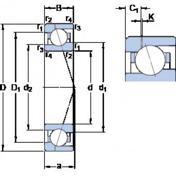 50 mm x 72 mm x 12 mm  SKF 71910 ACE/P4AH1 Rolamentos de esferas de contacto angular