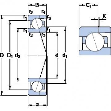 15 mm x 28 mm x 7 mm  SKF 71902 ACE/P4AH Rolamentos de esferas de contacto angular