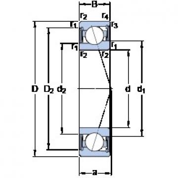 25 mm x 42 mm x 9 mm  SKF S71905 ACE/P4A Rolamentos de esferas de contacto angular