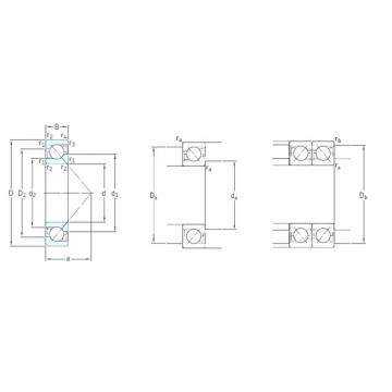 120 mm x 260 mm x 55 mm  SKF 7324BCBM Rolamentos de esferas de contacto angular