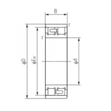 180 mm x 280 mm x 74 mm  NACHI NN3036 Rolamentos cilíndricos