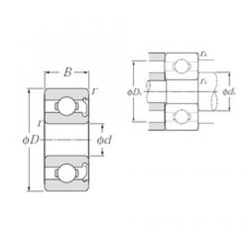 7 mm x 14 mm x 5 mm  NTN W687AZ Rolamentos de esferas profundas