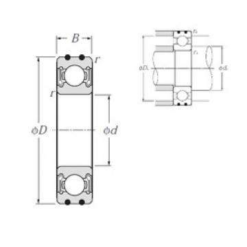 25 mm x 47 mm x 12 mm  NTN AC-6005LLB Rolamentos de esferas profundas