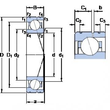 120 mm x 165 mm x 22 mm  SKF 71924 ACE/P4AL Rolamentos de esferas de contacto angular