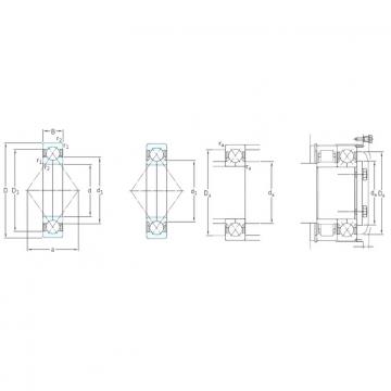 75 mm x 130 mm x 25 mm  SKF QJ215N2PHAS Rolamentos de esferas de contacto angular