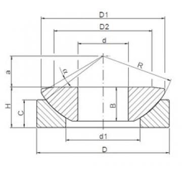 25 mm x 62 mm x 16 mm  ISO GE25AW Rolamentos simples