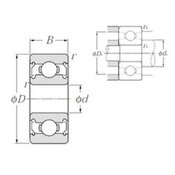 5 mm x 16 mm x 5 mm  NTN 625ZZ Rolamentos de esferas profundas