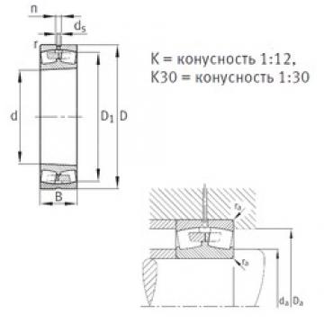 340 mm x 620 mm x 224 mm  FAG 23268-B-K-MB Rolamentos esféricos de rolamentos