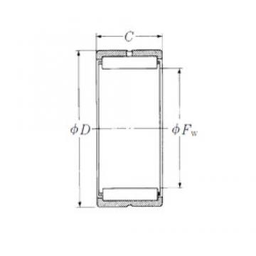 165,1 mm x 244,475 mm x 76,2 mm  NSK HJ-12415448 Rolamentos de agulha