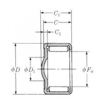 NSK ZY-1612 Rolamentos de agulha