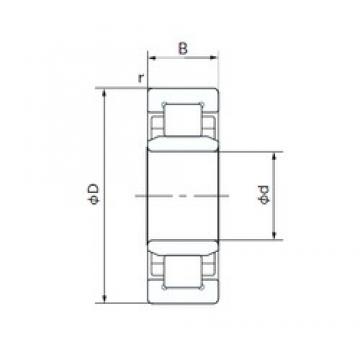 70 mm x 125 mm x 24 mm  NACHI NU214T Rolamentos cilíndricos