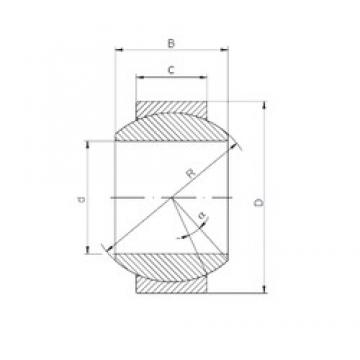 10 mm x 22 mm x 12 mm  ISO GE10FO Rolamentos simples