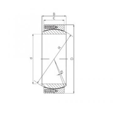 360 mm x 480 mm x 160 mm  ISO GE 360 QCR Rolamentos simples