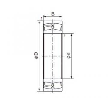 55 mm x 100 mm x 25 mm  NACHI 22211EX Rolamentos cilíndricos