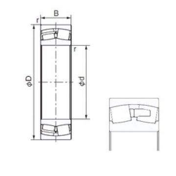 260 mm x 540 mm x 165 mm  NACHI 22352E Rolamentos cilíndricos