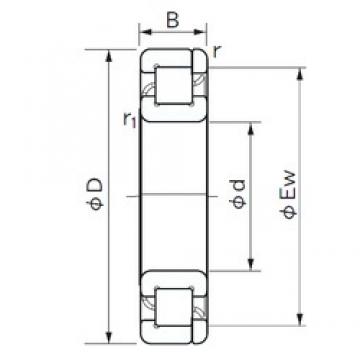 400 mm x 600 mm x 90 mm  NACHI NP 1080 Rolamentos cilíndricos