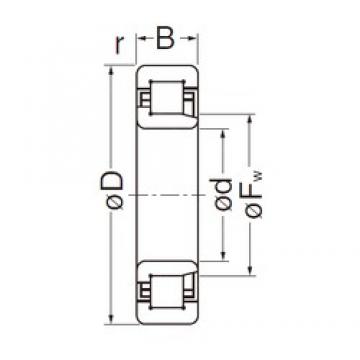 25 mm x 52 mm x 18 mm  NACHI NJ2205EG Rolamentos cilíndricos