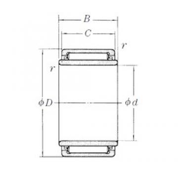 10 mm x 20 mm x 8,2 mm  NSK LM158 Rolamentos de agulha