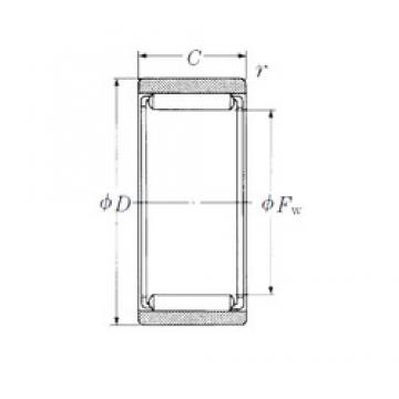 NSK RNAF658530 Rolamentos de agulha