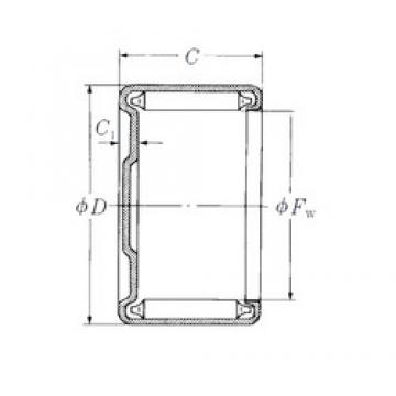 NSK MF-4026 Rolamentos de agulha