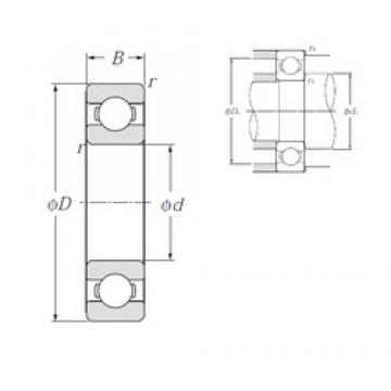 130 mm x 280 mm x 58 mm  NTN 6326 Rolamentos de esferas profundas