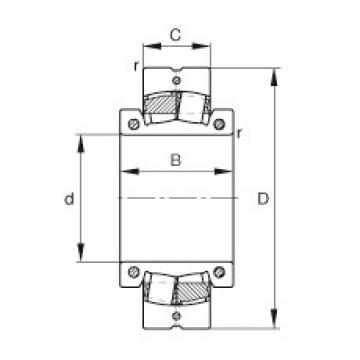 115 mm x 200 mm x 90 mm  FAG 230SM115-MA Rolamentos esféricos de rolamentos