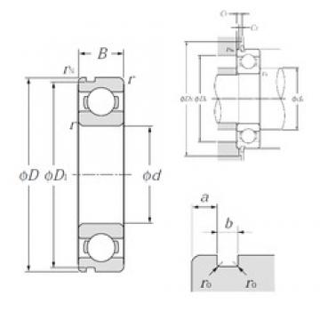 20 mm x 37 mm x 9 mm  NTN 6904N Rolamentos de esferas profundas