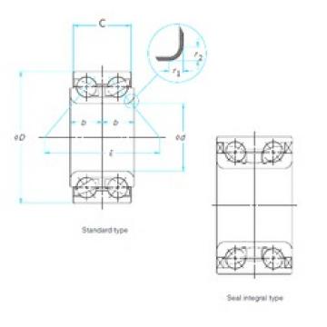 30 mm x 60 mm x 37 mm  SKF BA2B633464C Rolamentos de esferas de contacto angular