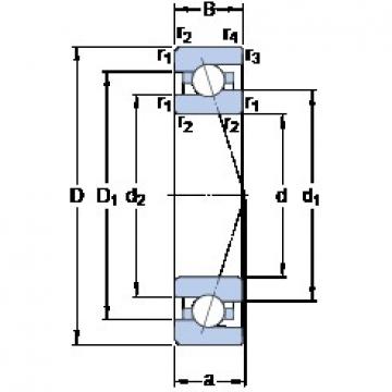 100 mm x 150 mm x 24 mm  SKF 7020 CE/HCP4A Rolamentos de esferas de contacto angular