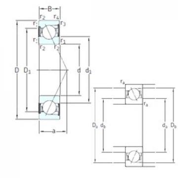 90 mm x 160 mm x 30 mm  SKF S7218 CD/P4A Rolamentos de esferas de contacto angular