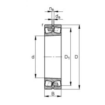 600 mm x 1090 mm x 388 mm  FAG 232/600-B-K-MB Rolamentos esféricos de rolamentos