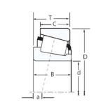 159,951 mm x 244,475 mm x 46,83 mm  Timken 81630/81962 Rolamentos de rolos gravados