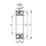 1180 mm x 1540 mm x 355 mm  FAG 249/1180-B-MB Rolamentos esféricos de rolamentos