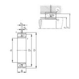 280 mm x 580 mm x 175 mm  FAG 22356-E1A-MB1 Rolamentos esféricos de rolamentos