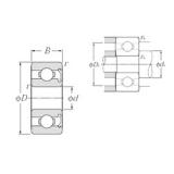 4 mm x 10 mm x 4 mm  NTN WBC4-10Z Rolamentos de esferas profundas