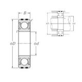 15 mm x 35 mm x 11 mm  NTN EC-6202ZZ Rolamentos de esferas profundas