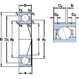 55 mm x 80 mm x 13 mm  SKF 71911 CE/P4AL Rolamentos de esferas de contacto angular