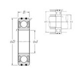 45 mm x 85 mm x 19 mm  NTN AC-6209ZZ Rolamentos de esferas profundas