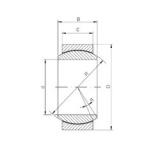 20 mm x 35 mm x 16 mm  ISO GE 020 ECR-2RS Rolamentos simples