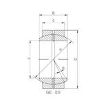 70 mm x 105 mm x 49 mm  ISO GE 070 ES-2RS Rolamentos simples