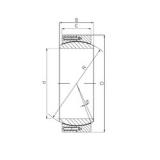 360 mm x 480 mm x 160 mm  ISO GE 360 QCR Rolamentos simples