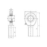 12 mm x 15,4 mm x 16 mm  ISO SAL 12 Rolamentos simples