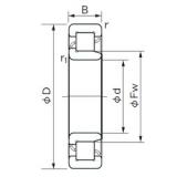 110 mm x 240 mm x 80 mm  NACHI NJ 2322 Rolamentos cilíndricos