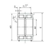 60 mm x 95 mm x 46 mm  NACHI E5012NR Rolamentos cilíndricos