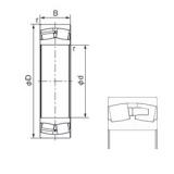 160 mm x 220 mm x 45 mm  NACHI 23932AX Rolamentos cilíndricos